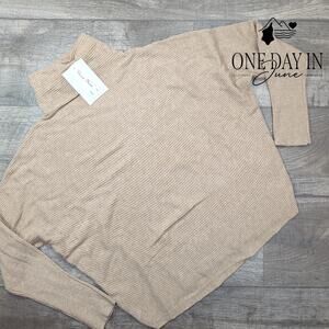 Magaschoni Long Sleeve Mock Crop Sweater Size L